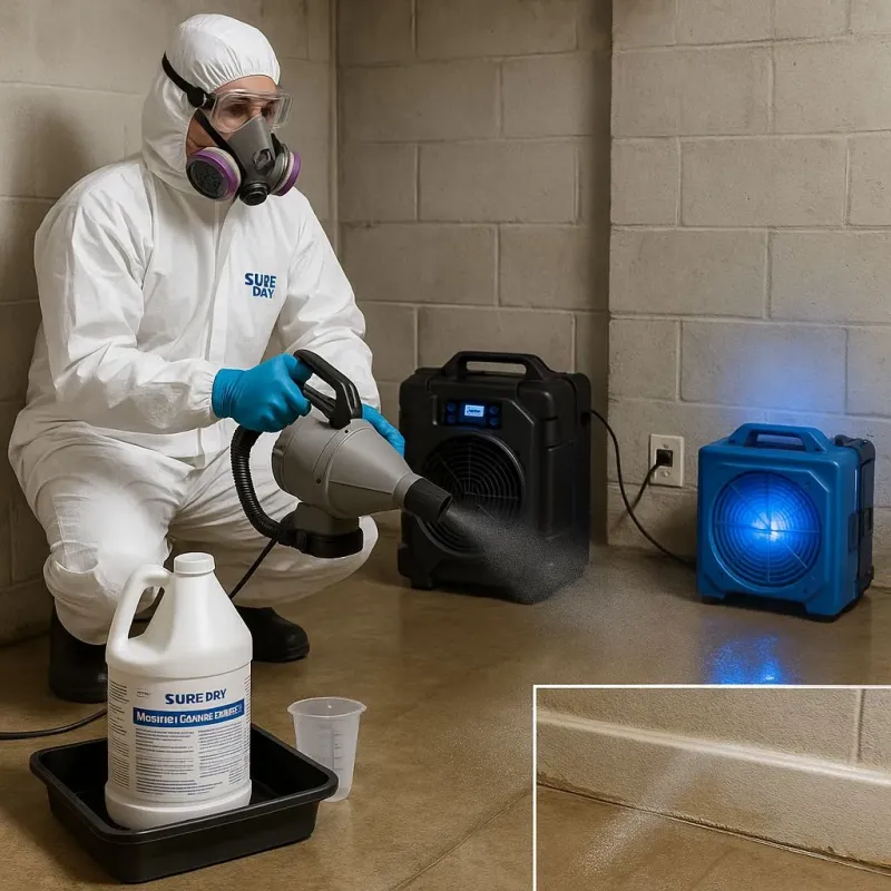 Sanitization and Odor Removal process in Little Elm, TX